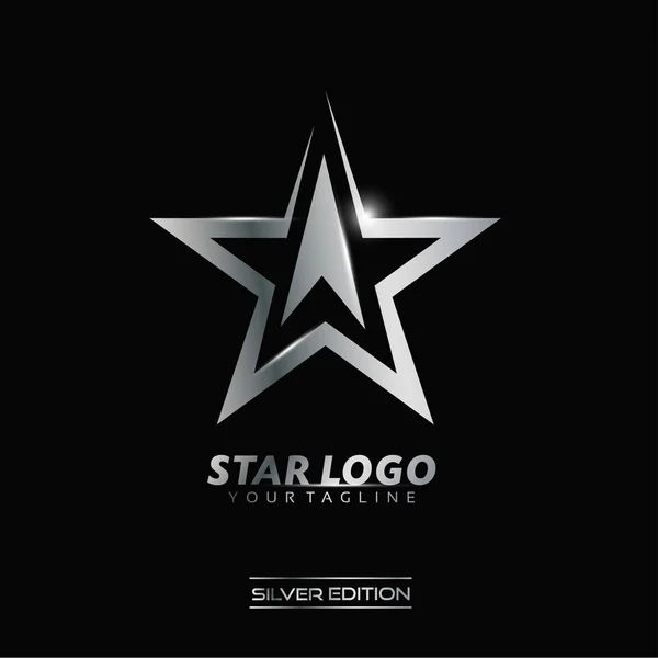 Logo Estrella de Plata — Vector de stock