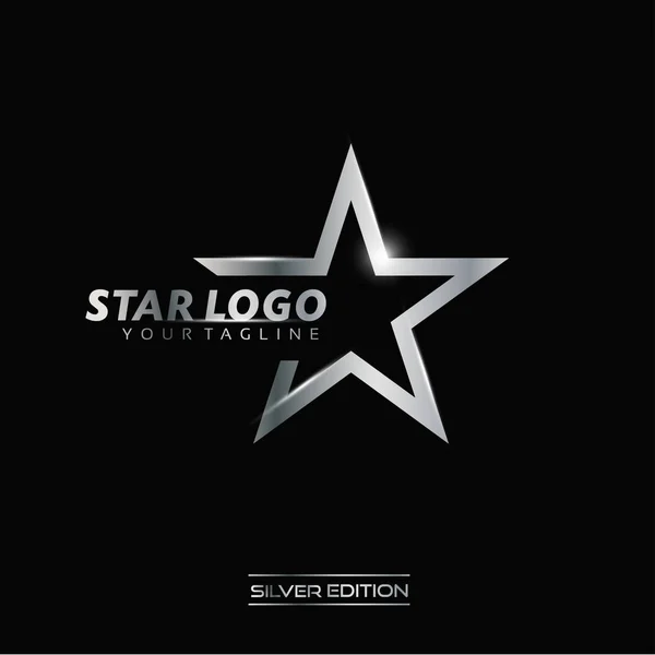 Logo Bintang Perak - Stok Vektor