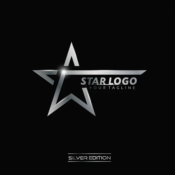 Logo Bintang Perak - Stok Vektor