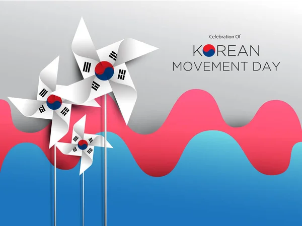 Kore hareketi gün — Stok Vektör