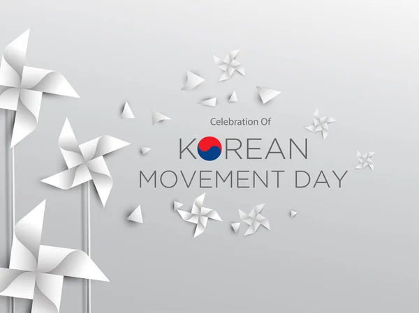 Korean Movement Day — Stock Vector