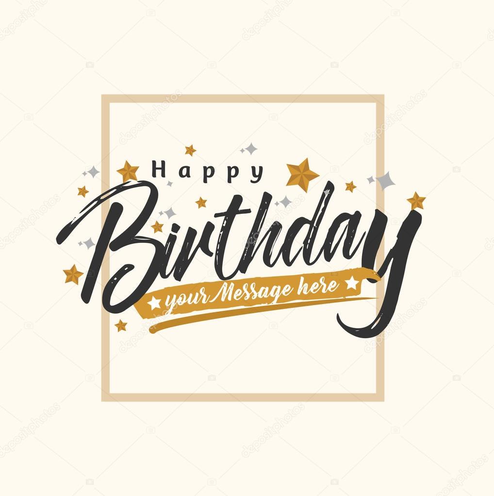 Vintage Happy Birthday Greeting Card