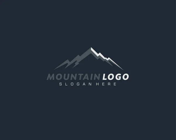 Plantilla de logotipo de montaña — Vector de stock