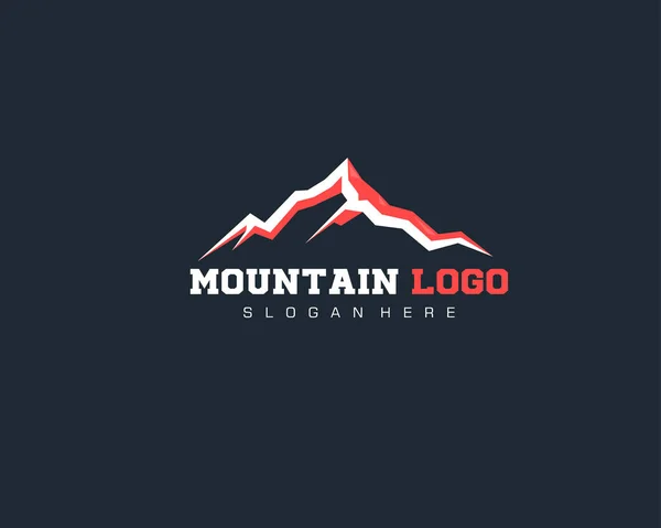 Plantilla de logotipo de montaña — Vector de stock