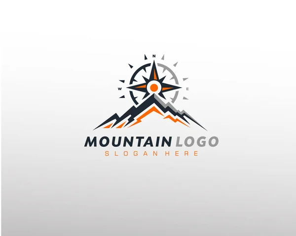 Plantilla de logotipo de montaña — Vector de stock