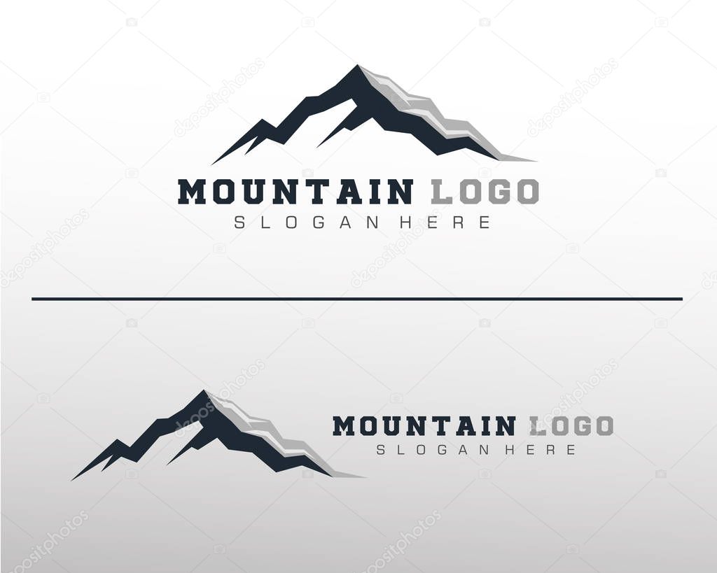 Mountain Logo Vector Template for Outdoor company logo