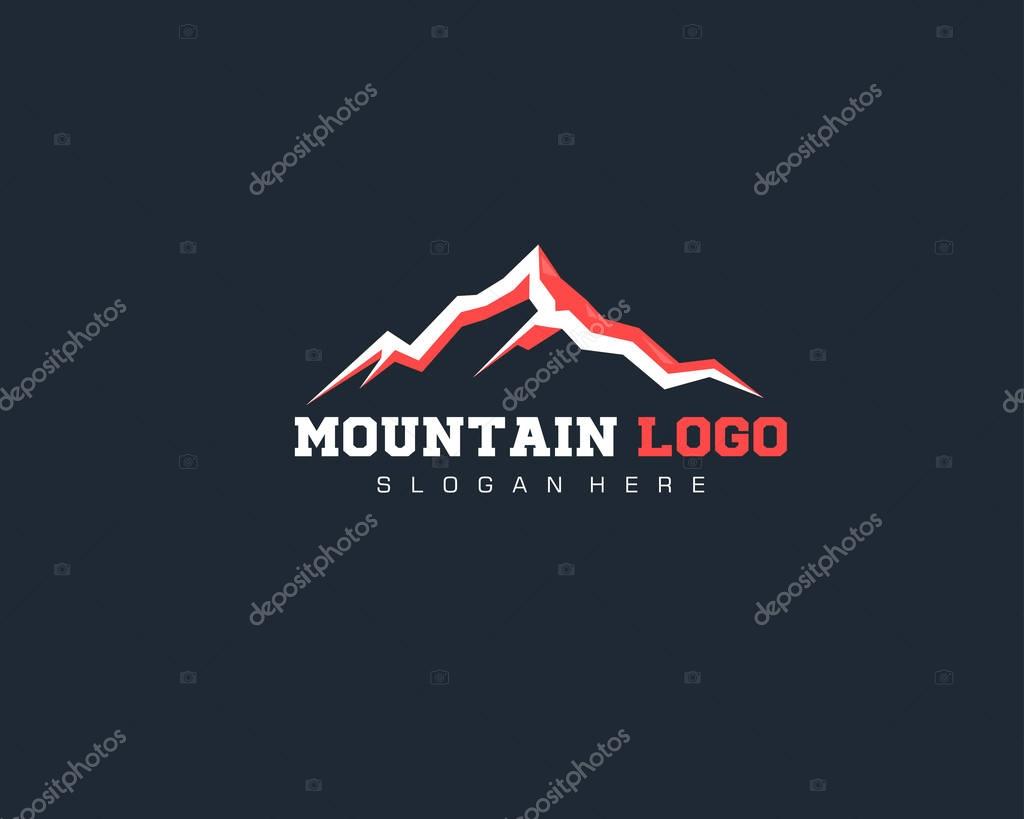 Mountain Logo Vector Template for Outdoor company logo