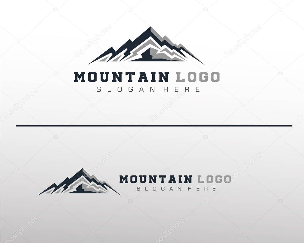 Mountain Logo Vector Template for Outdoor company logo