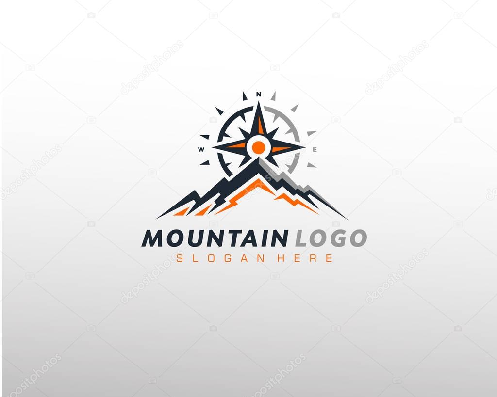 Mountain Logo Vector Template for Outdoor company logo