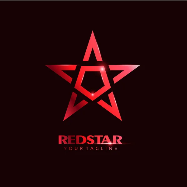 Logo-ul Red Star — Vector de stoc
