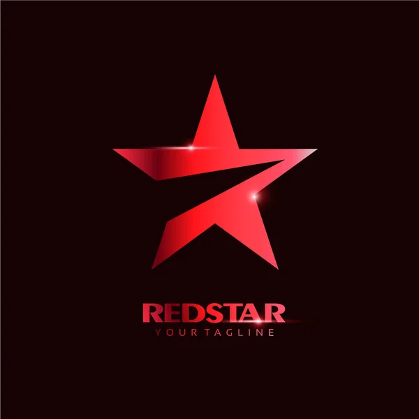 Logo roter Stern — Stockvektor