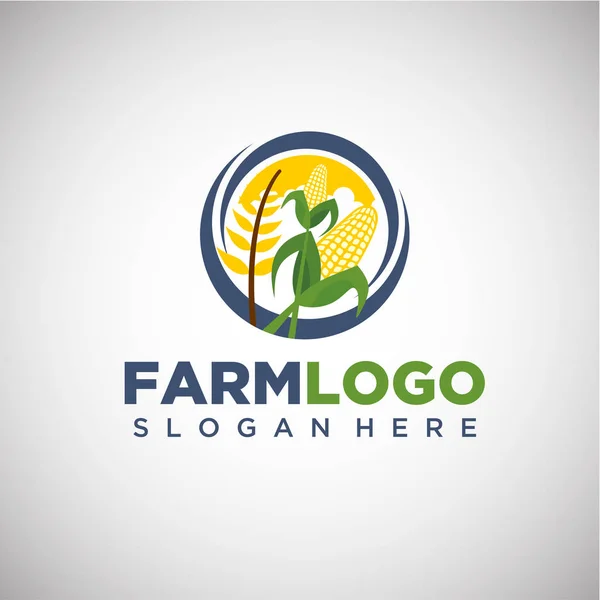 Farm logó sablon — Stock Vector