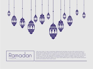 Ramazan fenerler için tebrik kartı