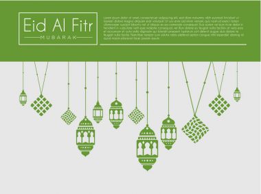 Ramazan fenerler için tebrik kartı