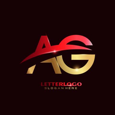 AG graphic Letter logo  clipart