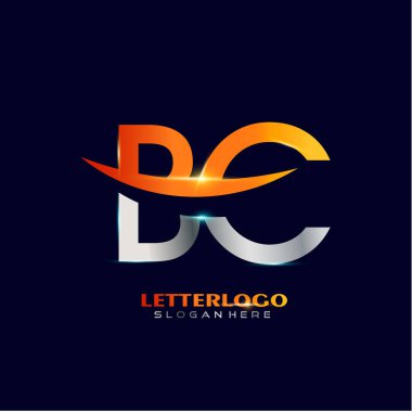 BC graphic Letter logo clipart