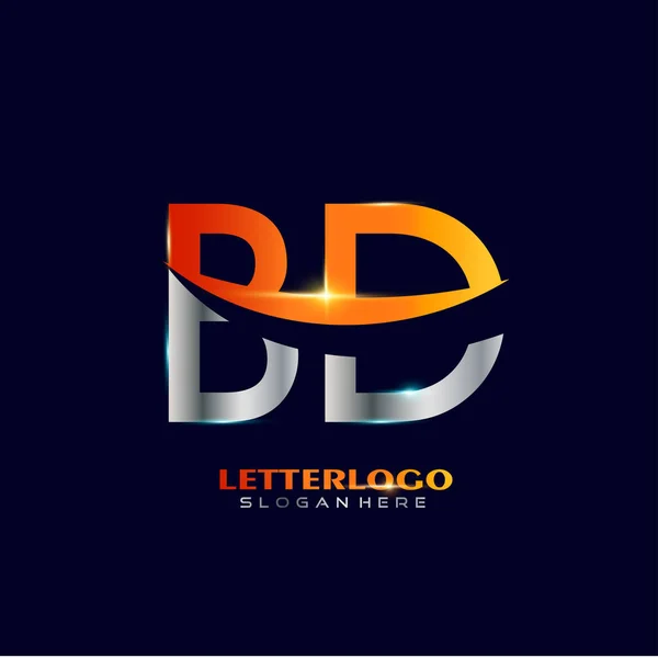 Logo lettre graphique BD — Image vectorielle