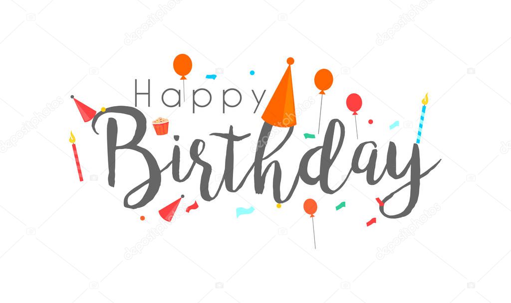 Download Happy Birthday Greeting Card — Stock Vector © yugra #152272514