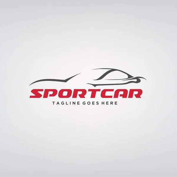 スポーツ車のロゴ — ストックベクタ