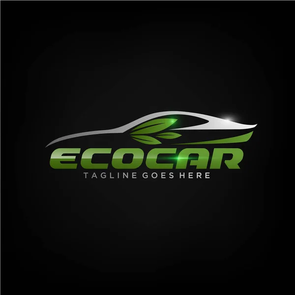 Ed οικολογικό αυτοκίνητο λογότυπο — Διανυσματικό Αρχείο