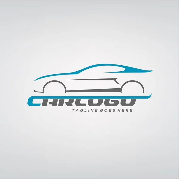 Blue Car Logo — Stock Vector