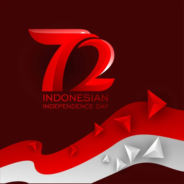 Templat logo Hari Kemerdekaan Indonesia - Stok Vektor
