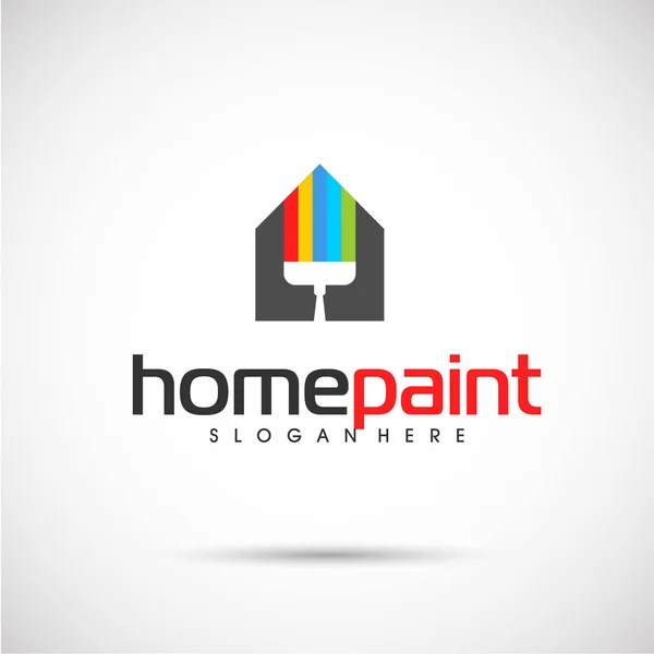 Home paint logo template — Stock Vector