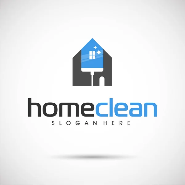 Modelo de logotipo Home clear —  Vetores de Stock