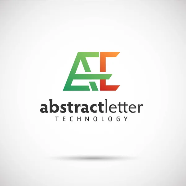 Abstraktní dopis logo šablona — Stockový vektor