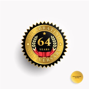 64 yıl yıldönümü logosu