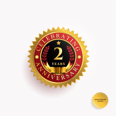 2 yıl yıldönümü logosu