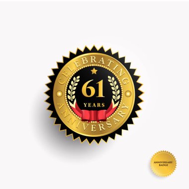 61 yıl yıldönümü logosu