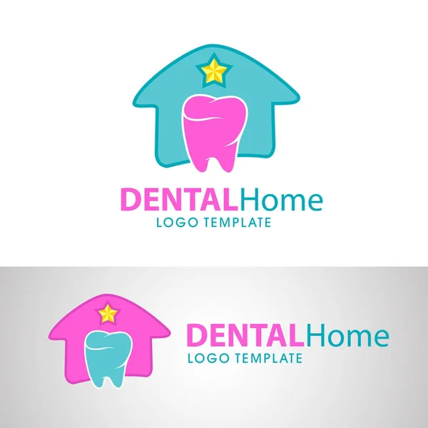 歯科のロゴのテンプレート — ストックベクタ
