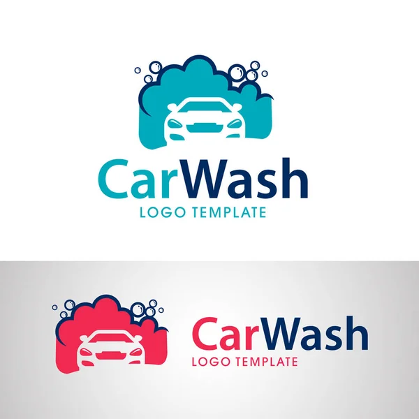 Car wash logo design — Stock Vector