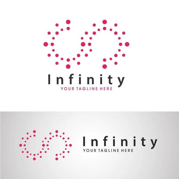 Infinity Dot Logo Design — Stock Vector