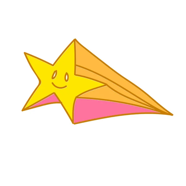 Hand drawn Cute Star Doodle Illustration — 스톡 벡터