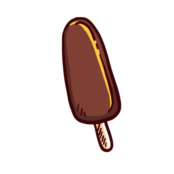 Ručně kreslená zmrzlina — Stockový vektor