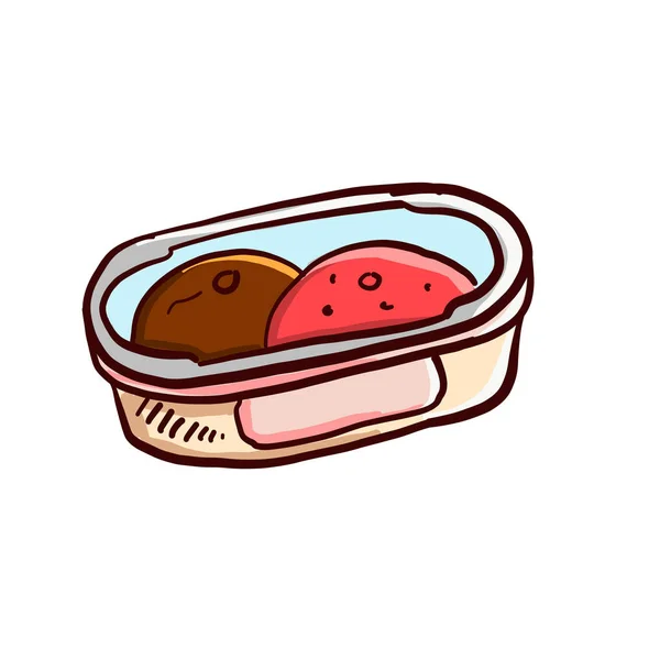 Handdrawn Ice Cream — 스톡 벡터