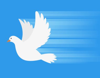 Hız hattı ile uçan güvercin