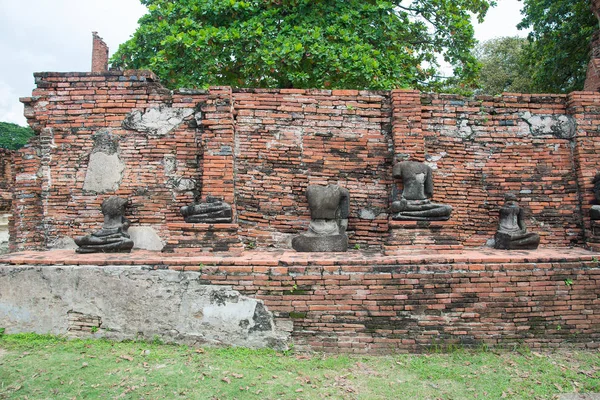 WAT Mahathat Tapınağı, Ayutthaya Historical Park, Phra Nakhon Si A — Stok fotoğraf