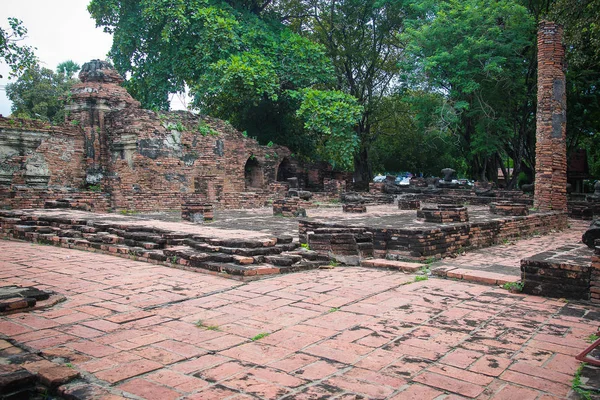 WAT Mahathat Tapınağı, Ayutthaya Historical Park, Phra Nakhon Si A — Stok fotoğraf