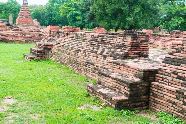 WAT Mahathat Tapınağı, Ayutthaya Historical Park, Phra Nakhon Si A — Stok fotoğraf