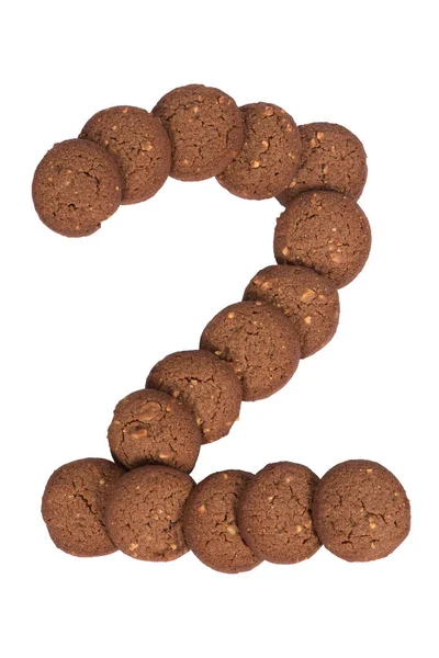 Čokoládové kešu ořechů máslo cookies zásobníku v podobě dig — Stock fotografie