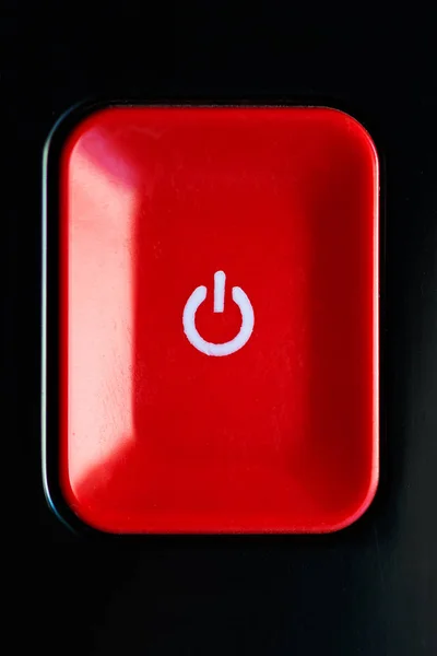 Power button with icon. — Stock Photo, Image