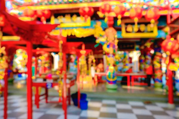 Wazig rode Chinese joss huis achtergrond. traditionele architect — Stockfoto