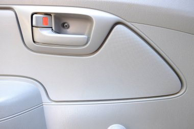 bej renk araba kapı kilidi içinde yakın çekim