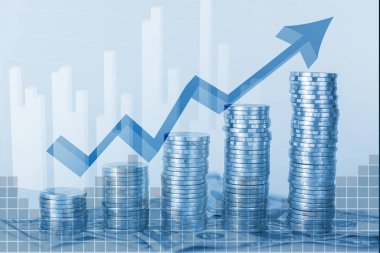 Grafik ve Finans ve busin Coin satırlarının çift pozlama