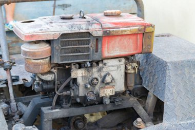 Vintage motor araba sistemi. Eski dizel motor ağır tr bölüm