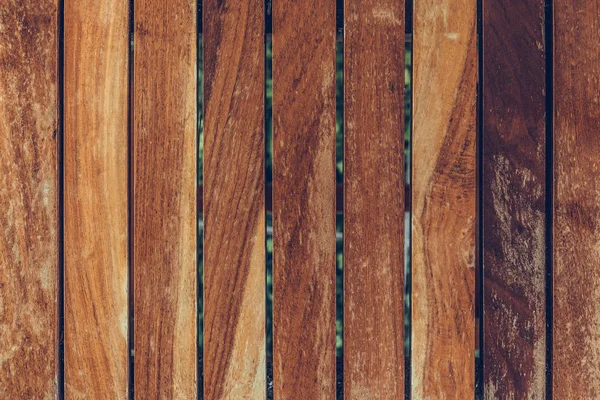 Obehandlat trä, trä spaltgolv stängsel eller lister vägg bakgrund. — Stockfoto