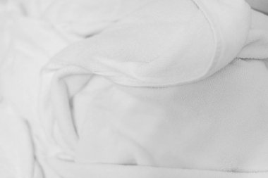 Beyaz hassas yumuşak zemin kumaş veya yatak levha